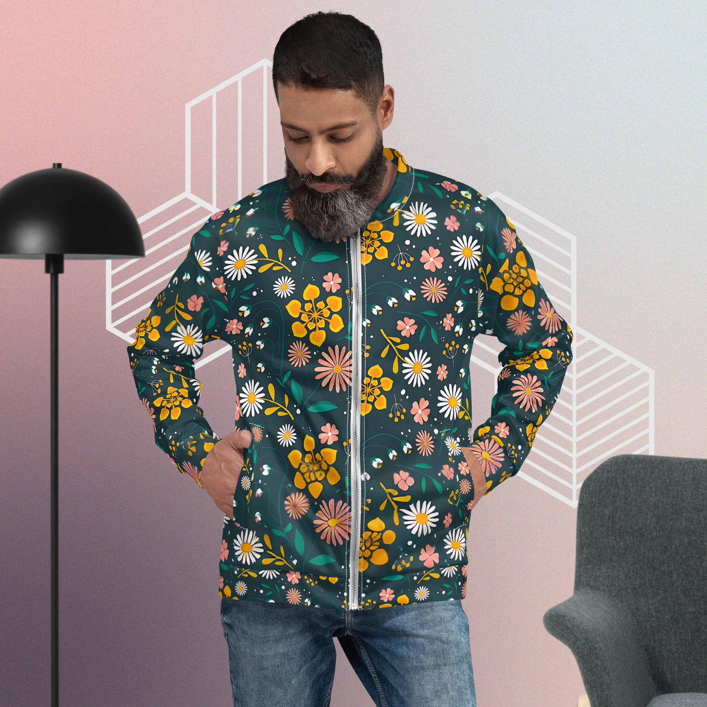 Floral Vintage Jacket for Men and Women - VESTARO